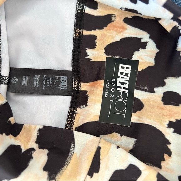 Beach Riot Piper Leopard High-Rise Leggings Animal Print High waisted Sz S - Picture 4 of 7